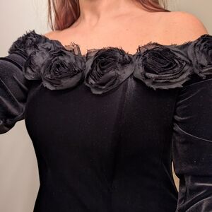 Dressbarn Black Velvet Dress